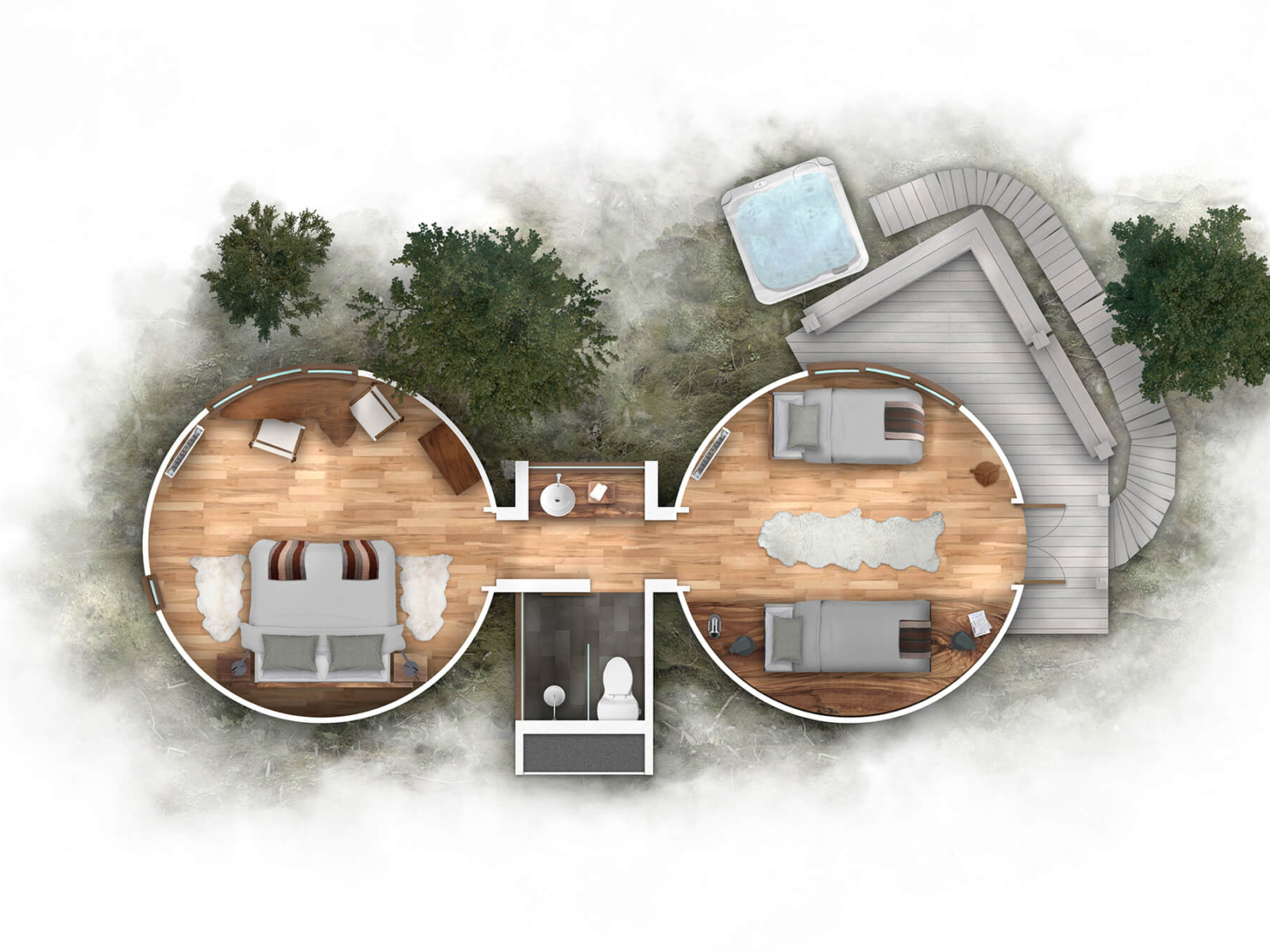 PLANTA YURTS PATAGONIA CAMP FAMILIAR