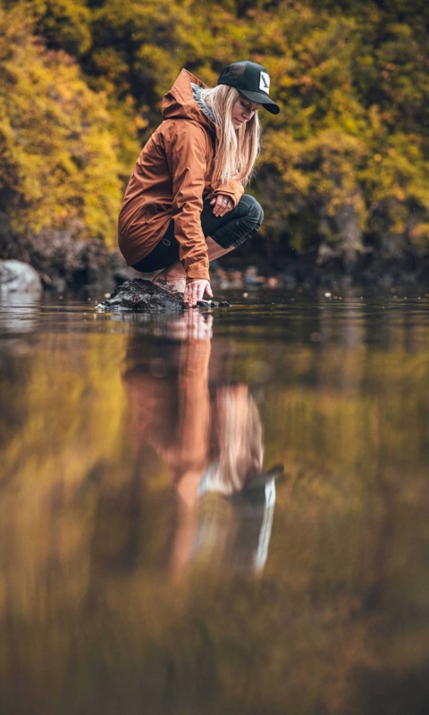 Natural landscape shaped by Patagonian light